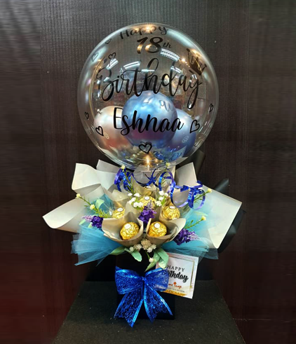 Balloon Bouquet with Chocolate